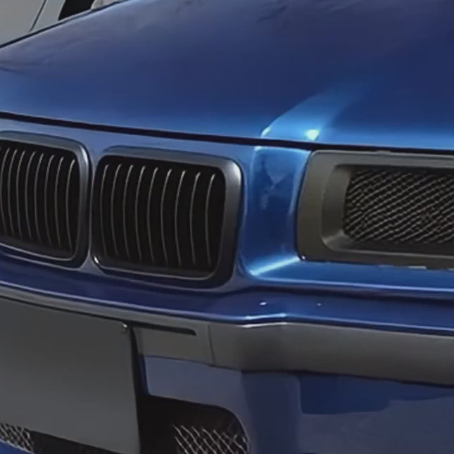 Brake cooling ducts for BMW E36 help manage brake temperatures, preventing fade during aggressive driving. | 40. Adjustable wing spoiler for BMW E36 increases downforce, improving high-speed stability.