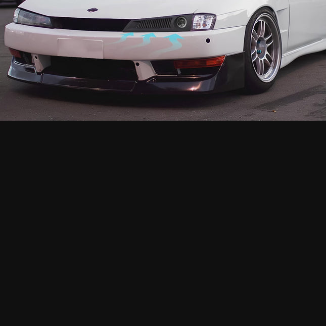 240SX racing bucket seats, lightweight carbon fiber construction, bolstered driver support, track-spec fitment, aggressive seating position, JDM-spec racing interior upgrade.

