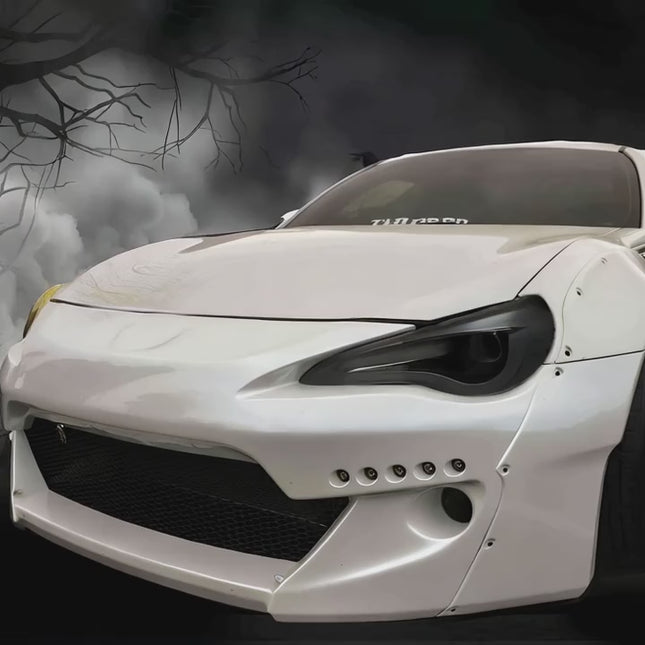 Subaru BRZ performance exhaust system, stainless steel cat-back piping, high-flow catalytic converter, titanium muffler, aggressive sound, dyno-tested horsepower increase.

