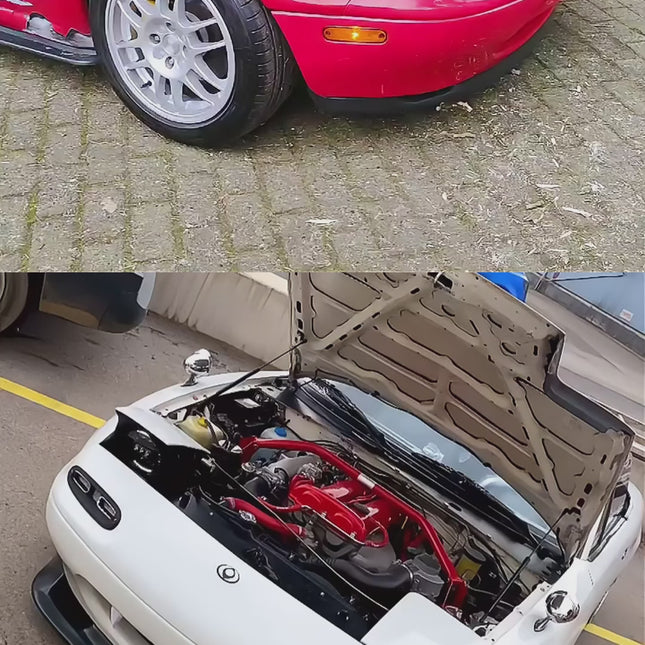 High-performance exhaust system for Mazda Miata 1990-1997 enhances engine efficiency and adds a deeper sound.