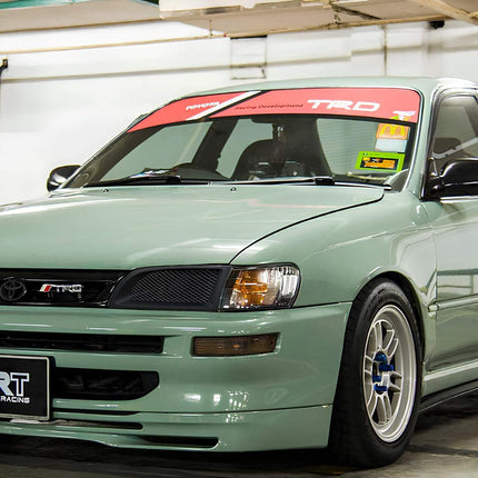 Toyota Corolla AE100 high-capacity intercooler upgrade, aluminum core construction, optimized forced induction cooling, track-proven intake temperature reduction, turbocharged power improvement.

